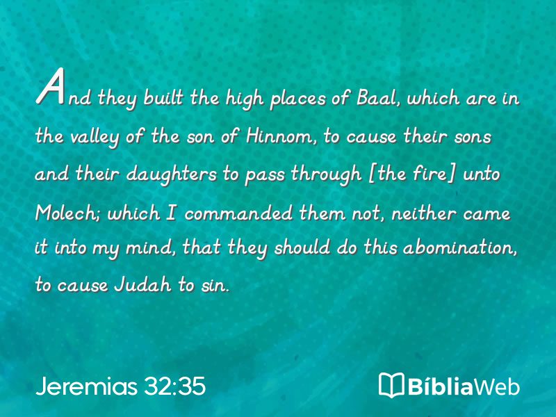 Jeremias 32:35 em imagem para compartilhar