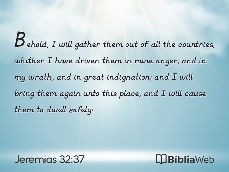 Jeremias 32:37 em imagem para compartilhar