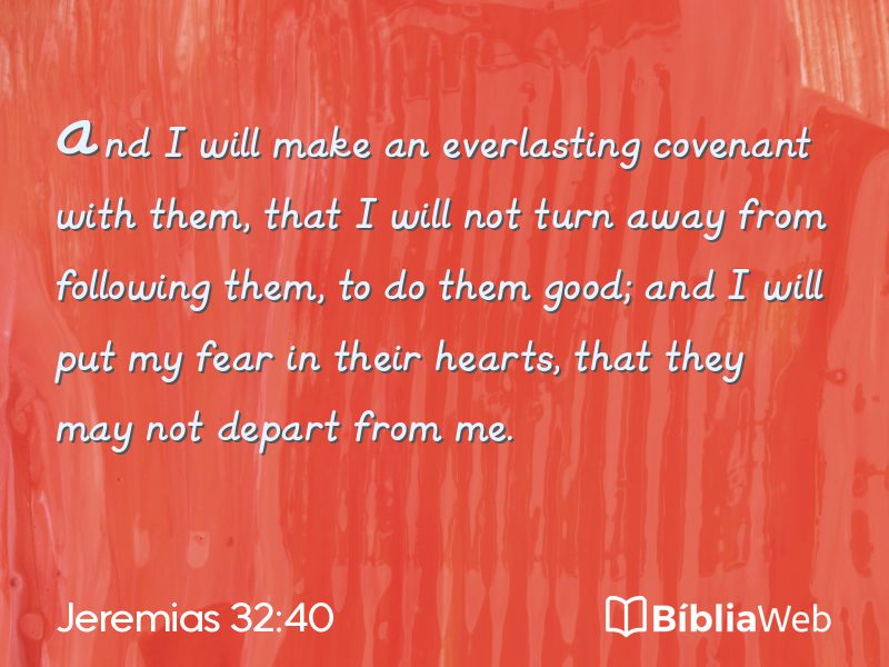 Jeremias 32:40 em imagem para compartilhar