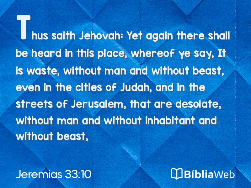 Jeremias 33:10 em imagem para compartilhar