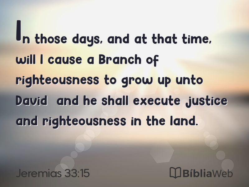 Jeremias 33:15 em imagem para compartilhar