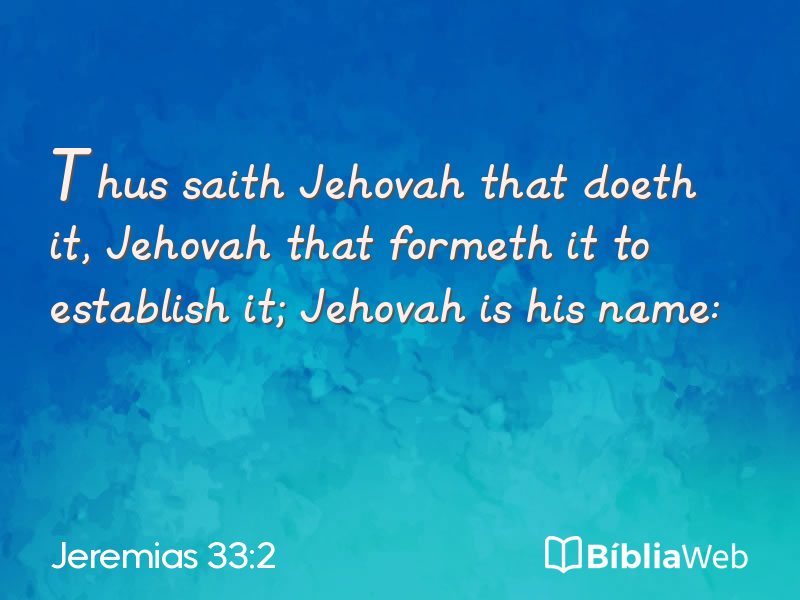 Jeremias 33:2 em imagem para compartilhar