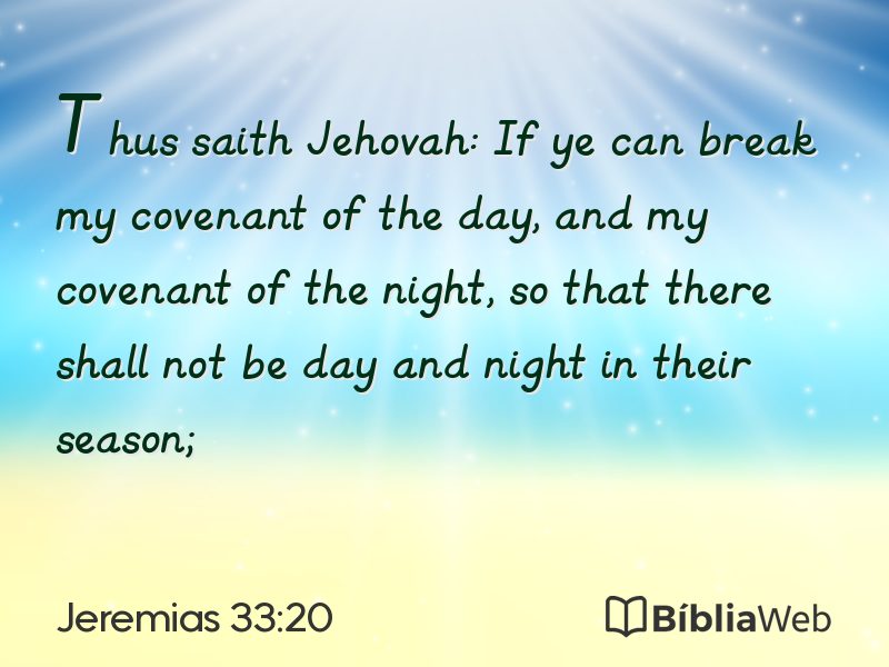 Jeremias 33:20 em imagem para compartilhar