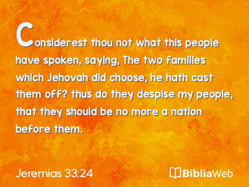 Jeremias 33:24 em imagem para compartilhar