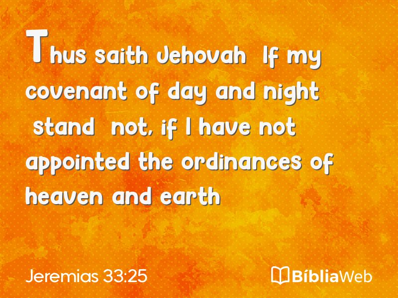 Jeremias 33:25 em imagem para compartilhar
