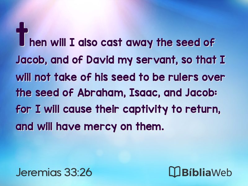 Jeremias 33:26 em imagem para compartilhar