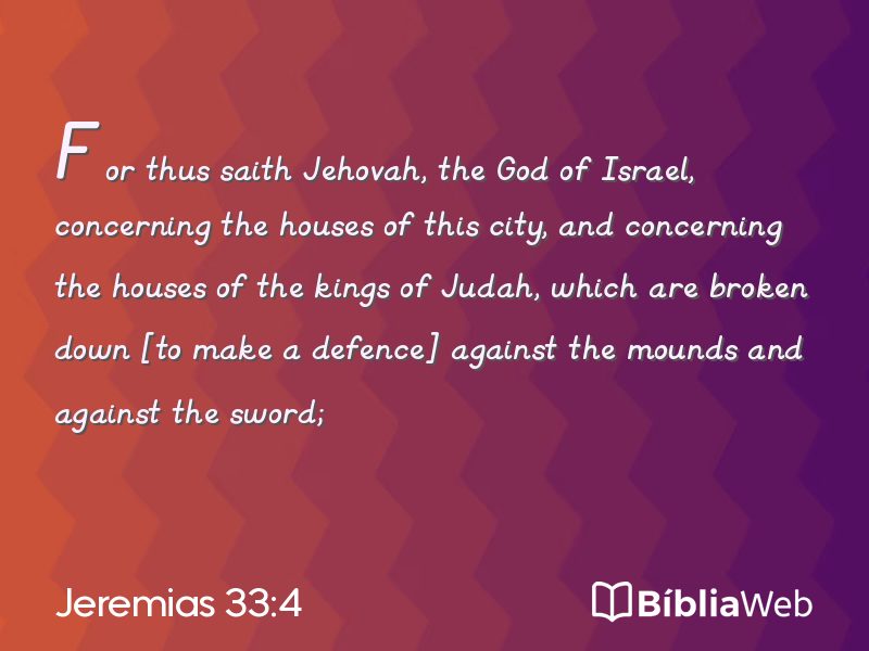 Jeremias 33:4 em imagem para compartilhar