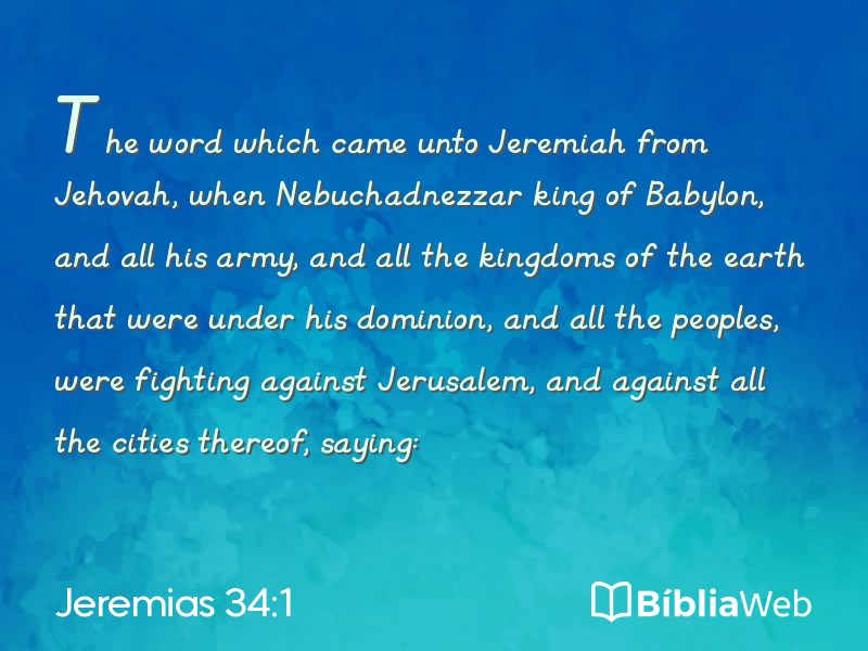 Jeremias 34:1 em imagem para compartilhar