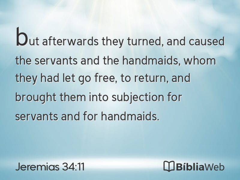 Jeremias 34:11 em imagem para compartilhar