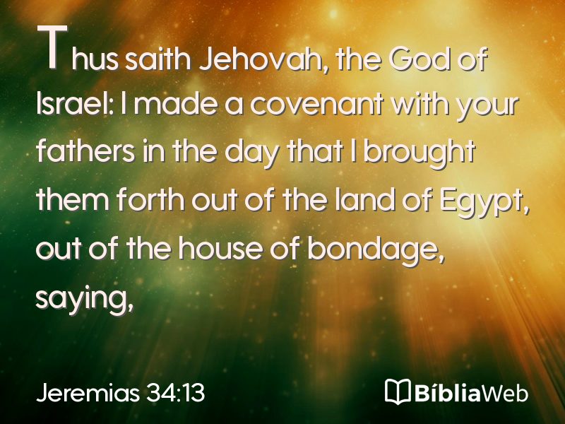 Jeremias 34:13 em imagem para compartilhar