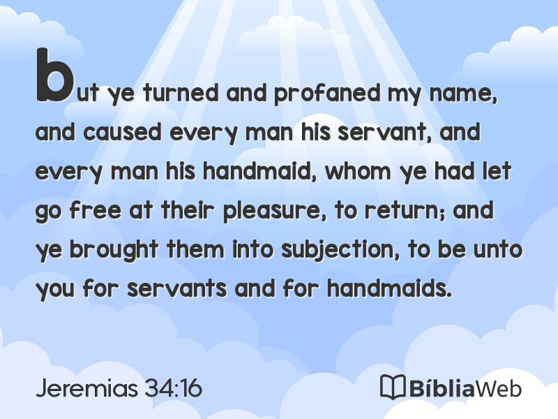 Jeremias 34:16 em imagem para compartilhar