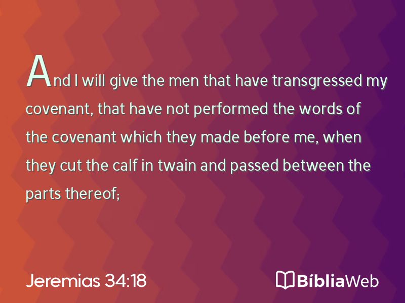 Jeremias 34:18 em imagem para compartilhar