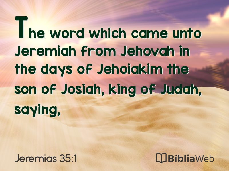 Jeremias 35:1 em imagem para compartilhar