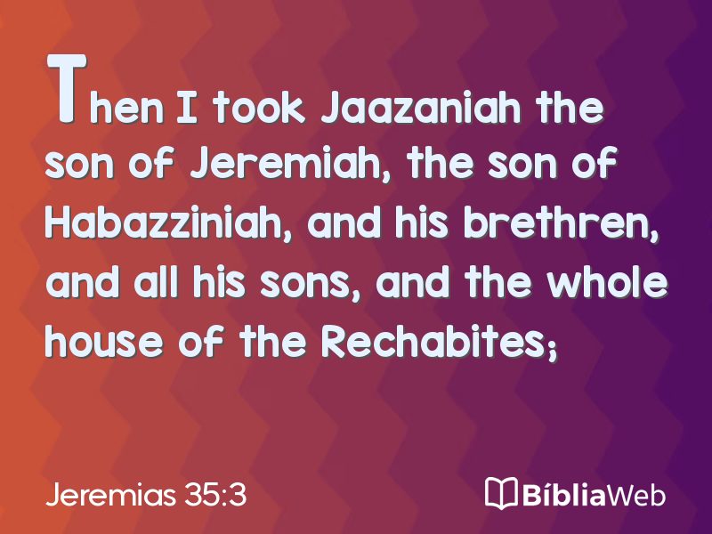 Jeremias 35:3 em imagem para compartilhar