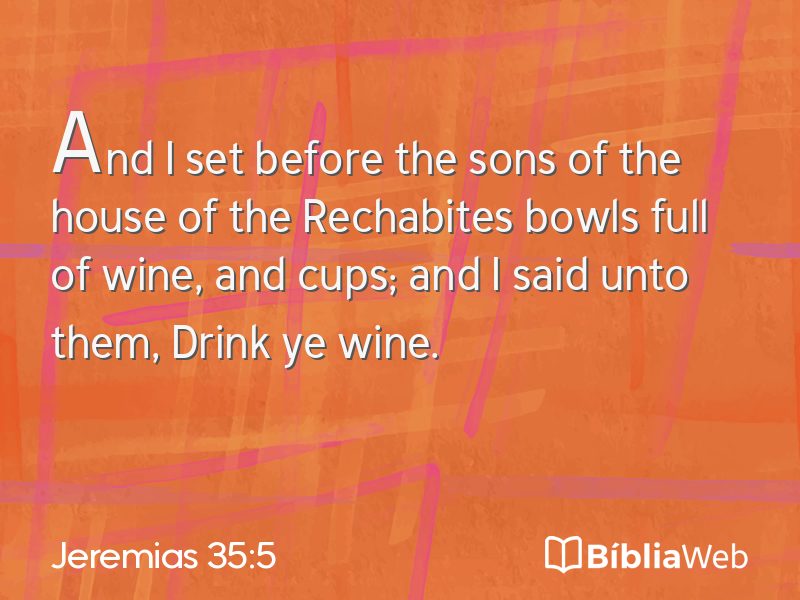 Jeremias 35:5 em imagem para compartilhar