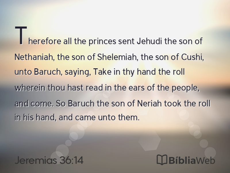 Jeremias 36:14 em imagem para compartilhar