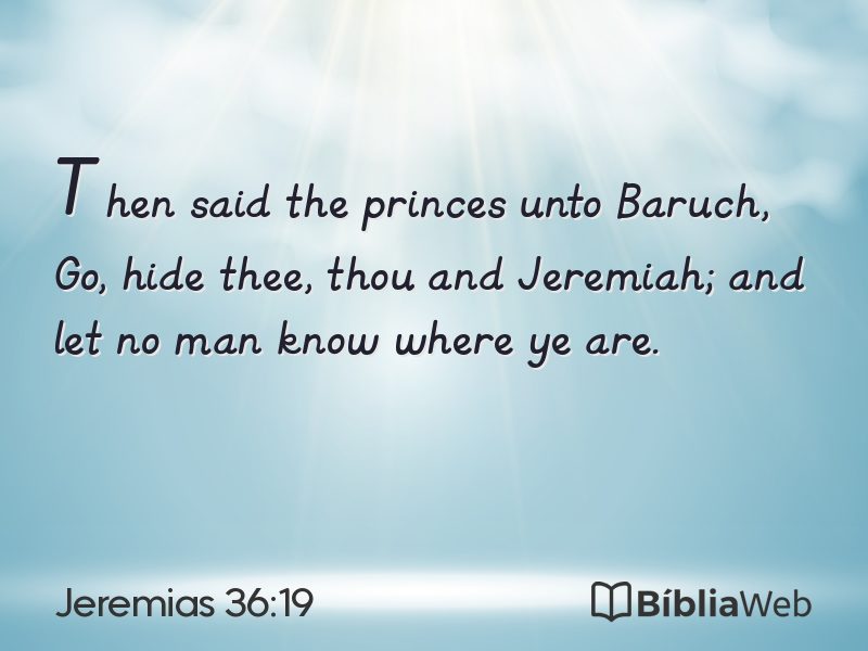 Jeremias 36:19 em imagem para compartilhar