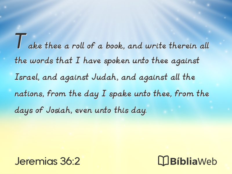 Jeremias 36:2 em imagem para compartilhar