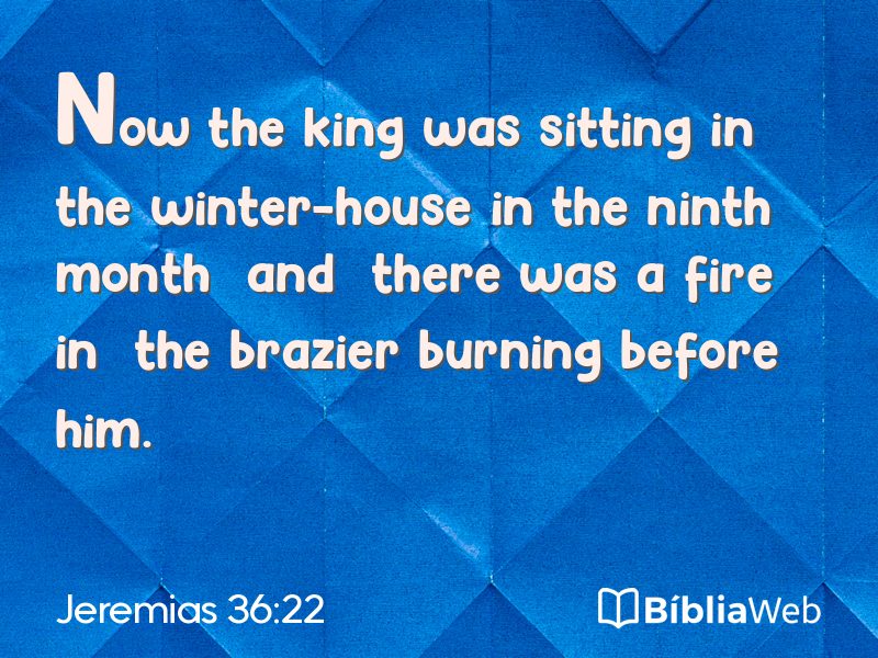 Jeremias 36:22 em imagem para compartilhar