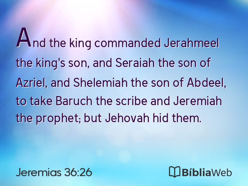 Jeremias 36:26 em imagem para compartilhar