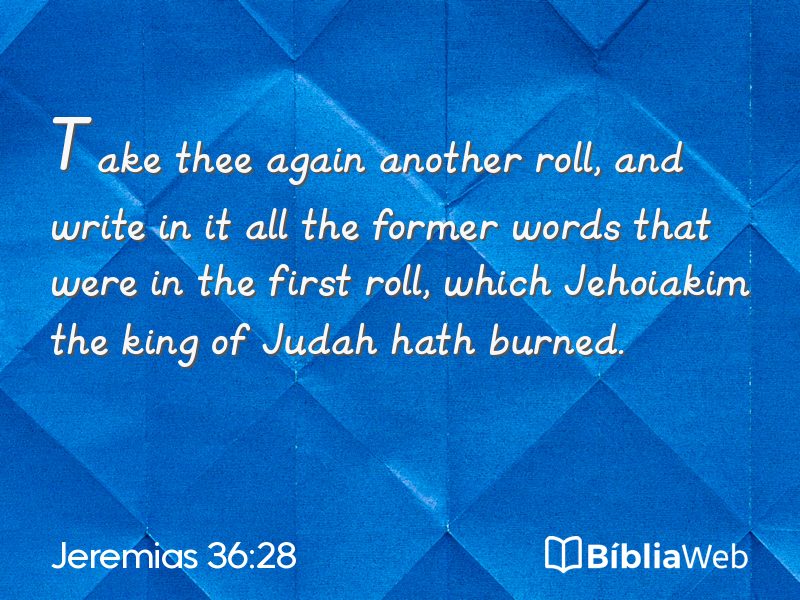 Jeremias 36:28 em imagem para compartilhar