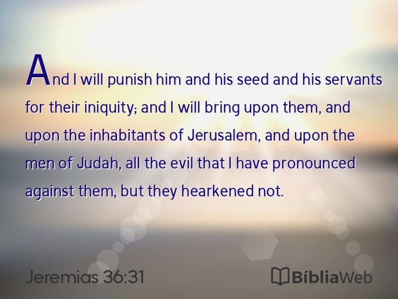 Jeremias 36:31 em imagem para compartilhar
