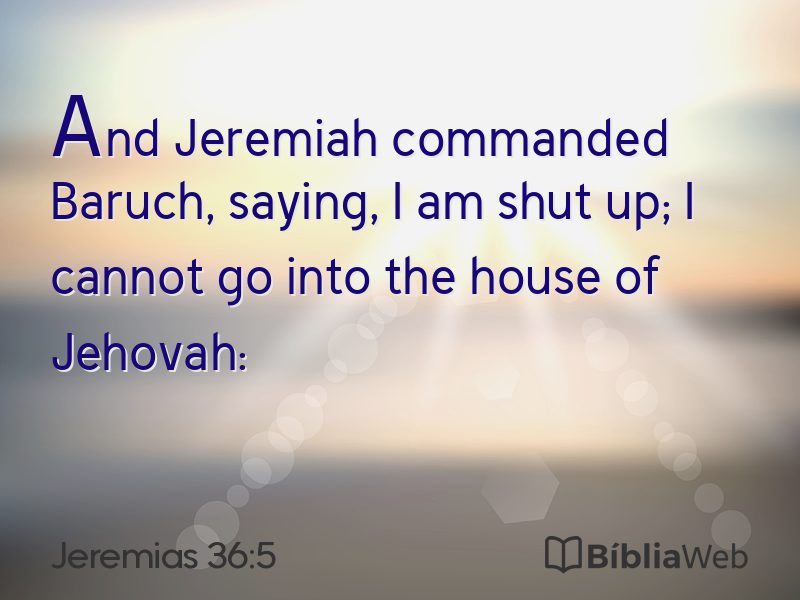 Jeremias 36:5 em imagem para compartilhar