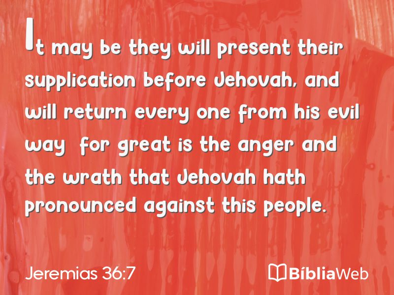 Jeremias 36:7 em imagem para compartilhar