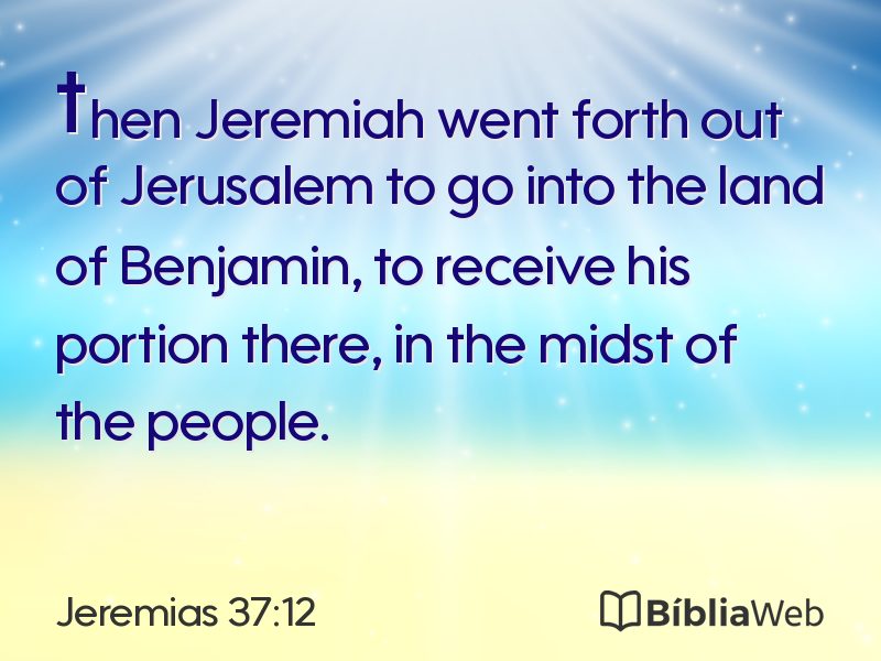 Jeremias 37:12 em imagem para compartilhar