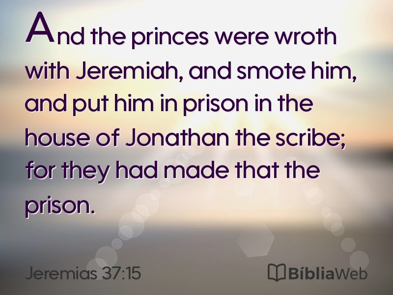 Jeremias 37:15 em imagem para compartilhar