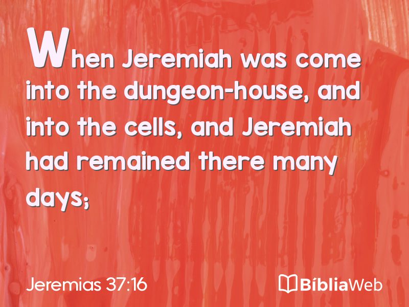 Jeremias 37:16 em imagem para compartilhar