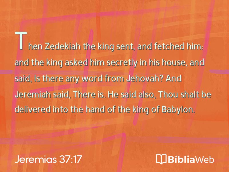 Jeremias 37:17 em imagem para compartilhar