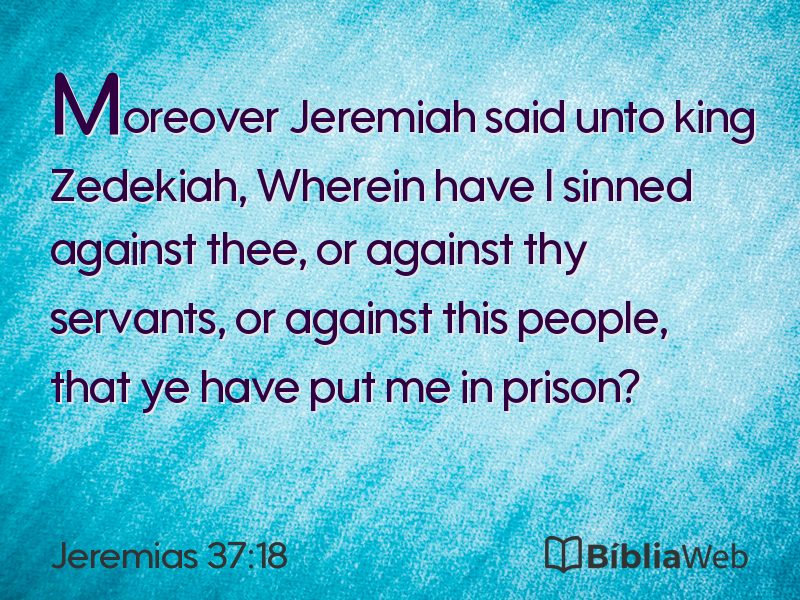 Jeremias 37:18 em imagem para compartilhar