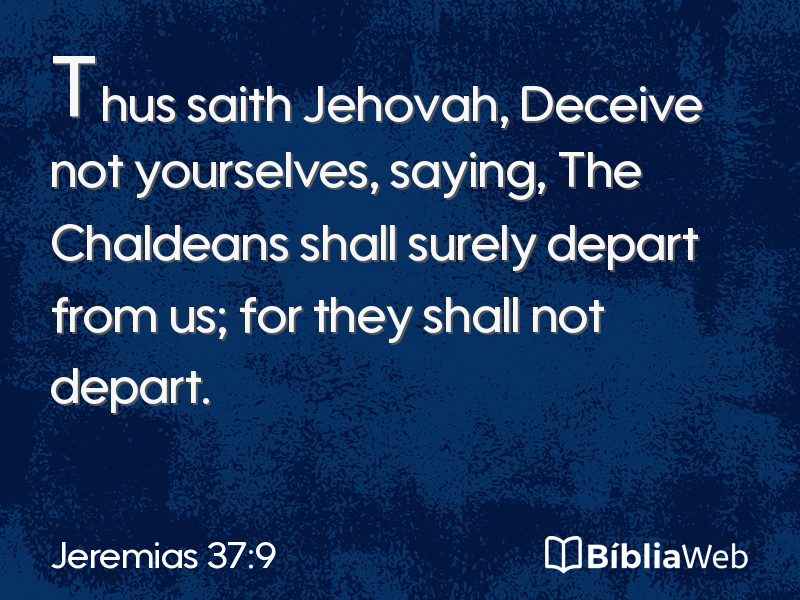 Jeremias 37:9 em imagem para compartilhar
