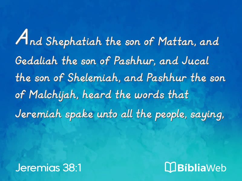 Jeremias 38:1 em imagem para compartilhar
