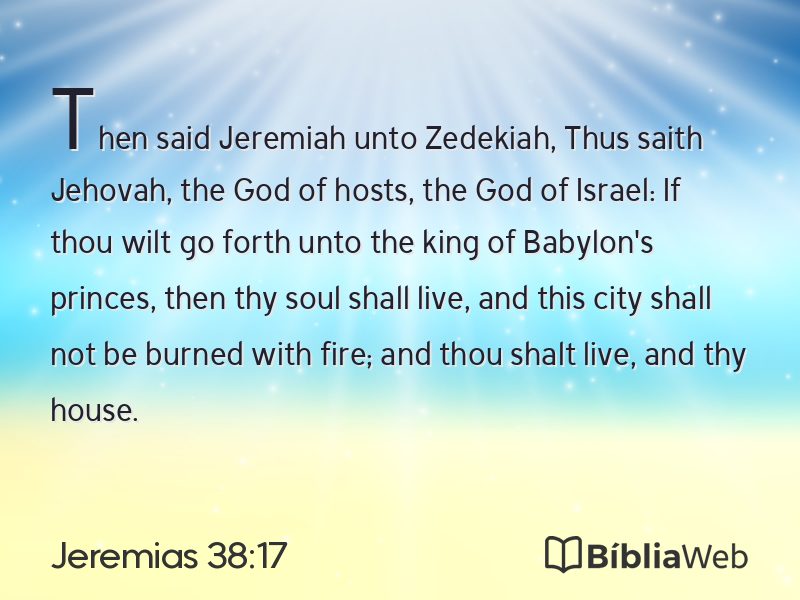 Jeremias 38:17 em imagem para compartilhar