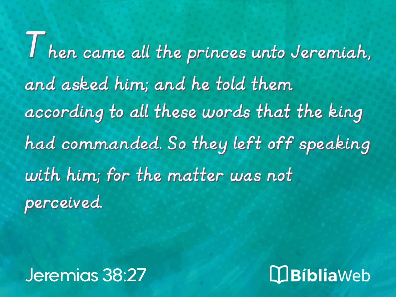 Jeremias 38:27 em imagem para compartilhar