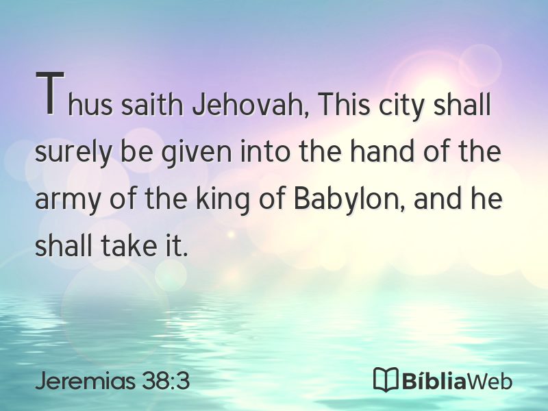 Jeremias 38:3 em imagem para compartilhar