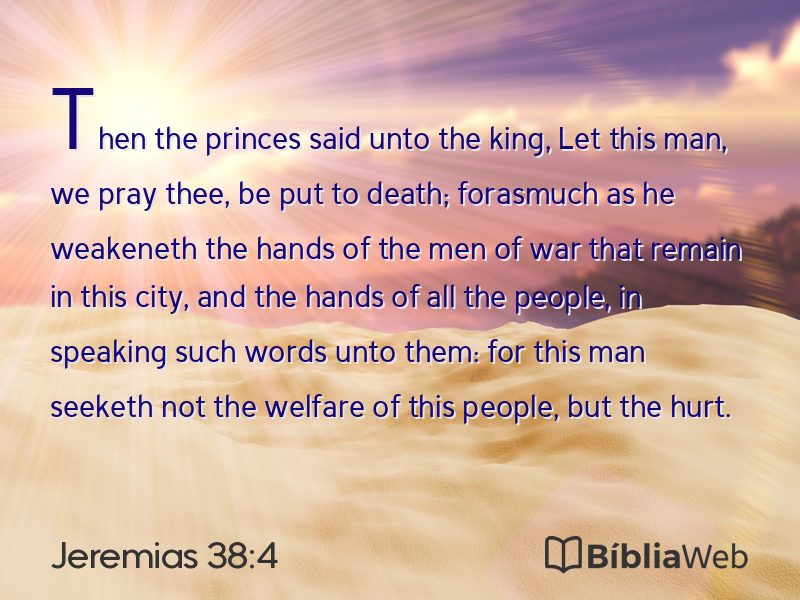 Jeremias 38:4 em imagem para compartilhar