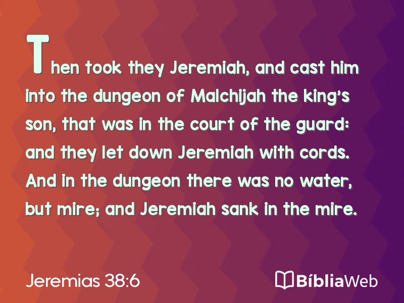 Jeremias 38:6 em imagem para compartilhar