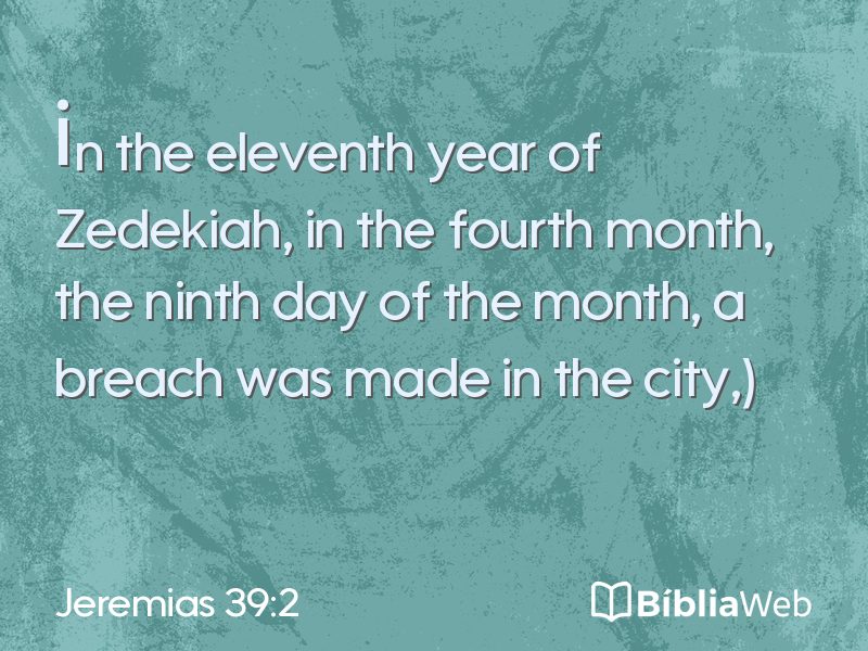 Jeremias 39:2 em imagem para compartilhar