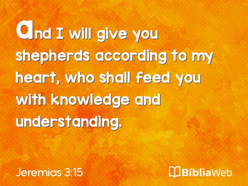 Jeremias 3:15 em imagem para compartilhar