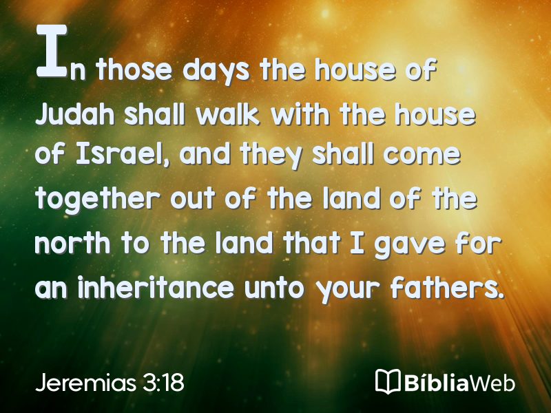 Jeremias 3:18 em imagem para compartilhar