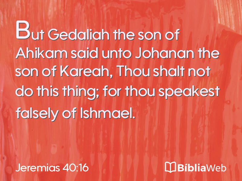 Jeremias 40:16 em imagem para compartilhar