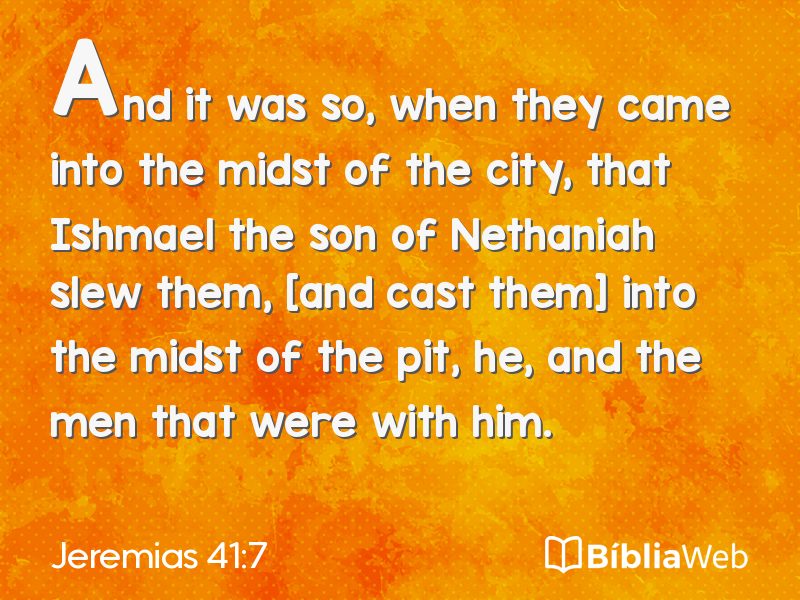 Jeremias 41:7 em imagem para compartilhar