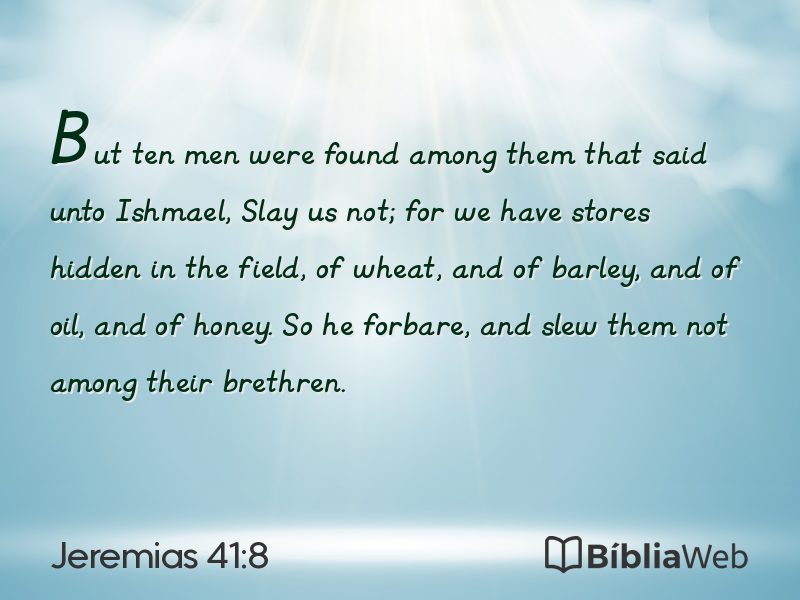 Jeremias 41:8 em imagem para compartilhar