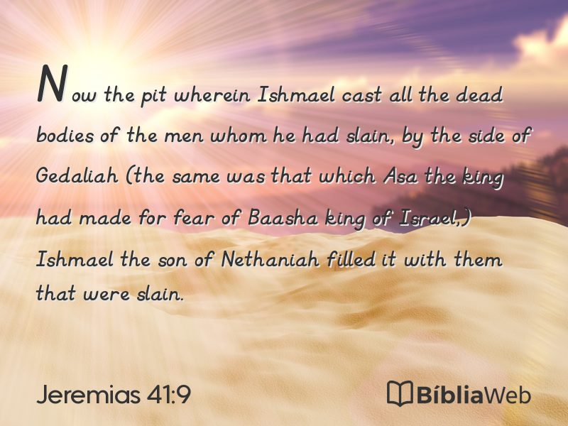 Jeremias 41:9 em imagem para compartilhar