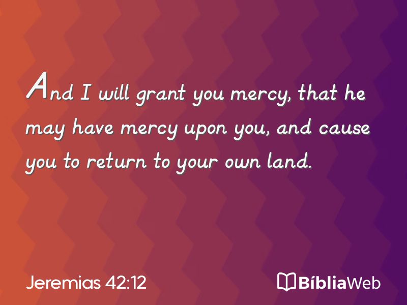 Jeremias 42:12 em imagem para compartilhar