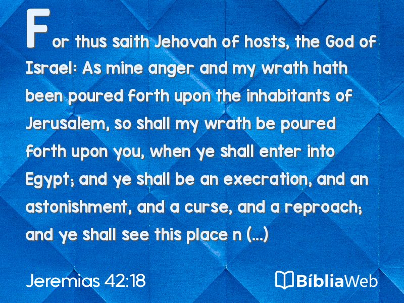 Jeremias 42:18 em imagem para compartilhar
