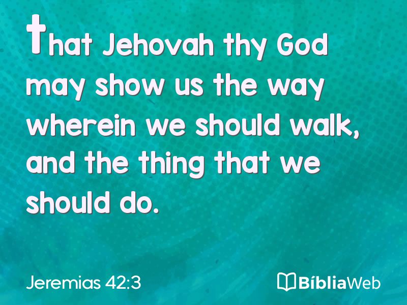 Jeremias 42:3 em imagem para compartilhar